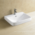 Half Under Mounted Sanitary Ware Bathroom Hand Wash Basin